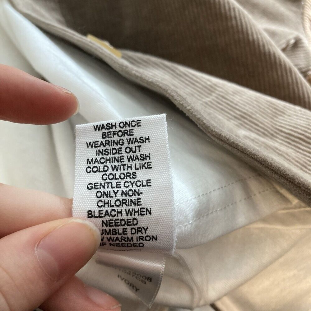 Arula Women's Ivory Corduroy Shacket Size 1X Colorblock Patchwork Boho Jacket - Picture 11 of 16